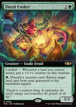 Floral Evoker - Commander: Tarkir: Dragonstorm: Extras (Rare) [XTDC-86] Hauptbild