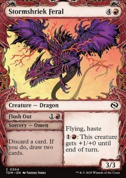 Stormshriek Feral // Flush Out - Tarkir: Dragonstorm: Extras (Common) [XTDM-304] Imagen principal del producto