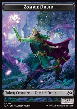 Zombie Druid Token (B 2/2) // Treasure Token - Tarkir: Dragonstorm: Tokens (Token) [TTDM-T 10/16] Hauptbild