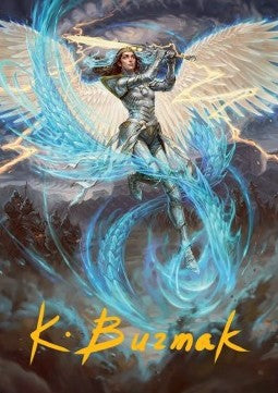 Art Series: Elspeth, Storm Slayer (V.2) - Tarkir: Dragonstorm: Extras (Tip Card) [XTDM-A49] Hover Image