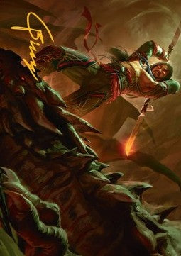 Art Series: Sarkhan's Resolve (V.2) - Tarkir: Dragonstorm: Extras (Tip Card) [XTDM-A18] Main image