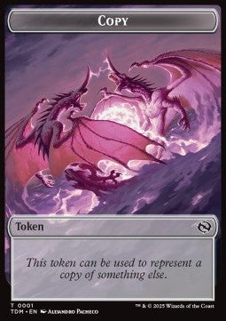 Copy Token // Monk Token (W 1/1 Prowess) - Tarkir: Dragonstorm: Tokens (Token) [TTDM-T 1/3] Hauptbild