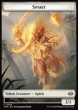 Spirit Token (W 3/3) // Spirit Token (W */*) - Tarkir: Dragonstorm: Tokens (Token) [TTDM-T 8/9] Hauptbild