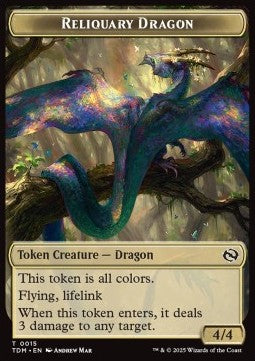 Reliquary Dragon Token (4/4) // Dragon Token (R 4/4) - Tarkir: Dragonstorm: Tokens (Token) [TTDM-T 15/11] Hauptbild