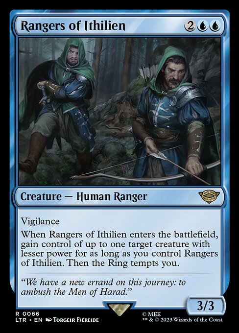 Rangers of Ithilien – The Lord of the Rings: Tales of Middle-earth (LTR-66) Magic: The Gathering card
