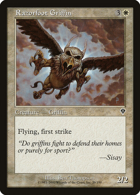 Razorfoot Griffin – Invasion (INV-29) Magic: The Gathering card