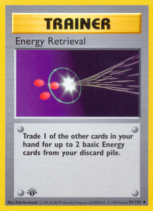 Energy Retrieval – Base Set 81 – Pokémon TCG single card Hoofdafbeelding