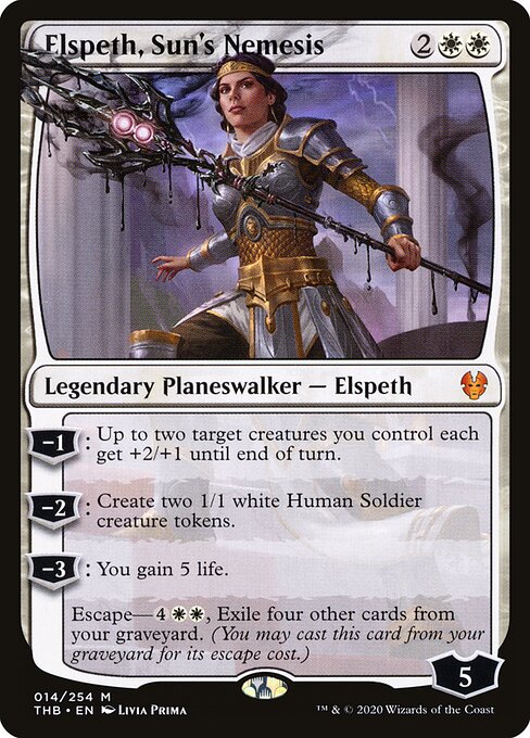 Elspeth, Sun's Nemesis – Theros Beyond Death (THB-14) Magic: The Gathering card