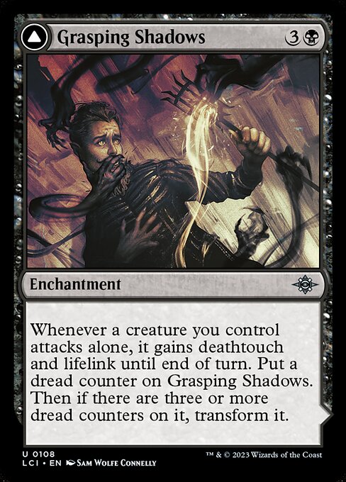 Grasping Shadows // Shadows' Lair – The Lost Caverns of Ixalan (LCI-108) Magic: The Gathering card | LC-REM-20260804-15353651986764-81b8b9c9-725d-476d-a3cf-55e3dc3e433d
