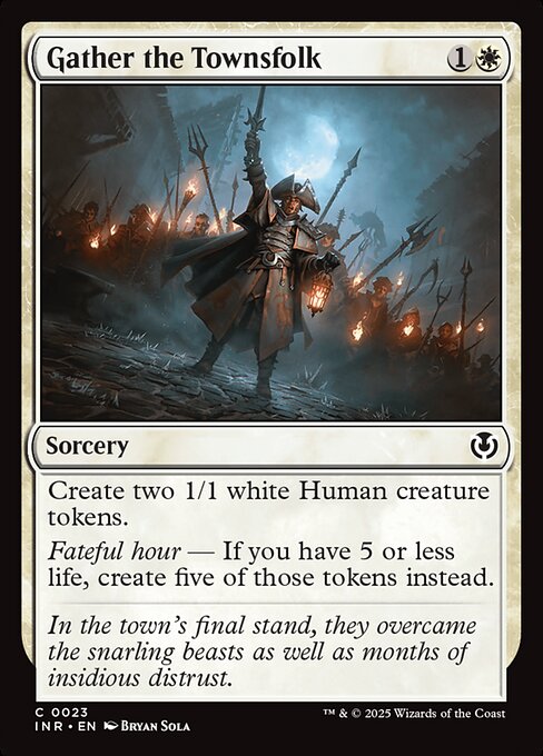 Gather the Townsfolk – Innistrad Remastered (INR-23) Magic: The Gathering card