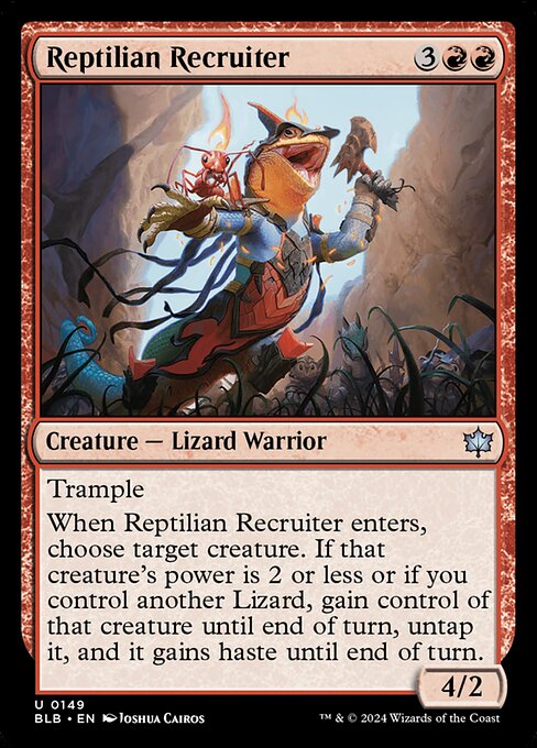 Reptilian Recruiter – Bloomburrow (BLB-149) Magic: The Gathering card