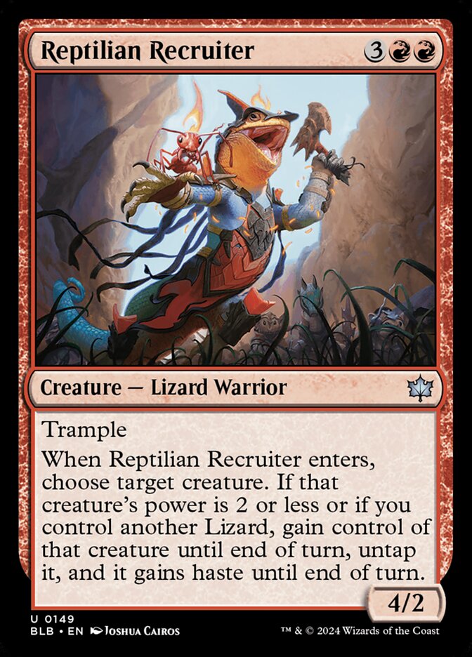 Reptilian Recruiter - Bloomburrow (Uncommon) [BLB-149] Image principale du produit