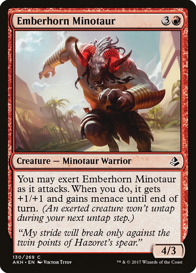 Emberhorn Minotaur - Amonkhet (Common) [AKH-130] Hauptbild