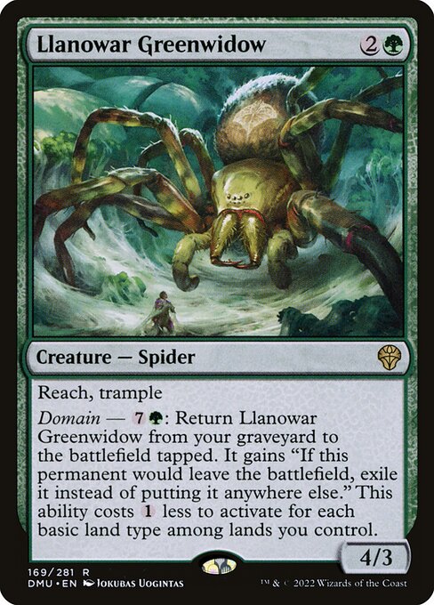 Llanowar Greenwidow – Dominaria United (DMU-169) Magic: The Gathering card | LC-REM-20260804-15150856110412-81f90e4d-f60f-4175-830f-c2ce04c5a945