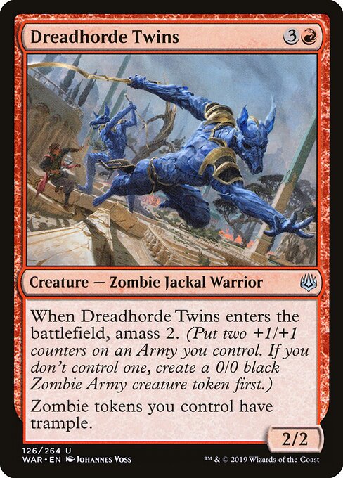 Dreadhorde Twins – War of the Spark (WAR-126) Magic: The Gathering card