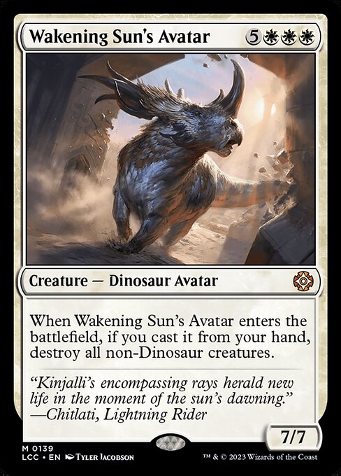 Wakening Sun's Avatar – The Lost Caverns of Ixalan Commander (LCC-139) Magic: The Gathering card | LC-REM-20260804-15935507956044-820b6327-2cbf-4054-bc33-4baf9c26dd70