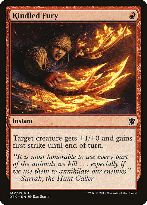 Kindled Fury – Dragons of Tarkir (DTK-142) Magic: The Gathering card