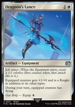 Dragoon's Lance - Magic: The Gathering - FINAL FANTASY (Uncommon) [FIN-17] Hauptbild
