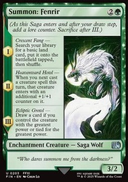Summon: Fenrir - Magic: The Gathering - FINAL FANTASY (Uncommon) [FIN-203] Main image
