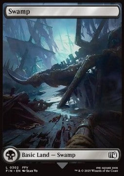 Swamp (V.3) - Magic: The Gathering - FINAL FANTASY (Land) [FIN-302] Main image