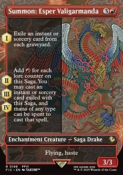 Summon: Esper Valigarmanda - Commander: Magic: The Gathering - FINAL FANTASY: Extras (Rare) [XFIC-198] Hover Image