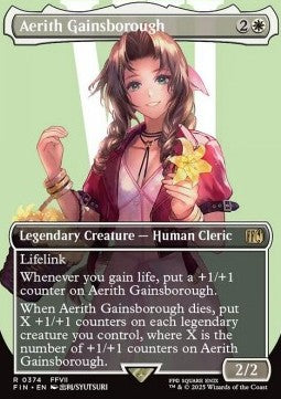 Aerith Gainsborough (V.1) - Magic: The Gathering - FINAL FANTASY: Extras (Rare) [XFIN-374] Hover Image