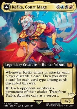 Kefka, Court Mage // Kefka, Ruler of Ruin (V.3) - Magic: The Gathering - FINAL FANTASY: Extras (Mythic) [XFIN-496] Hauptbild
