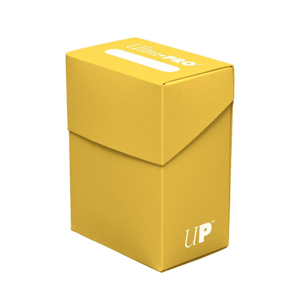 Ultra Pro Deck Box Solid in geel voor tot 80 dubbel gesleevede kaarten - 0074427824761 | Lichcards Immagine principale del prodotto