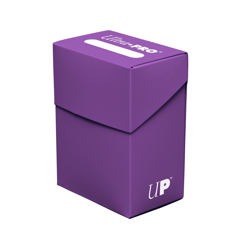 Ultra Pro Deck Box Solid in paars, gesloten deckbox voor 80 dubbel gesleevede kaarten | Lichcards Immagine principale del prodotto