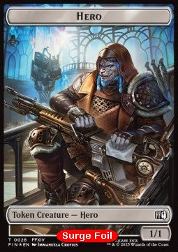 Hero Token (W 1/1) // Bird Token (U 1/1 Flying, vigilance) (V.3) - Magic: The Gathering - FINAL FANTASY: Tokens (Token) [TFIN-CT 28/4] Immagine principale del prodotto
