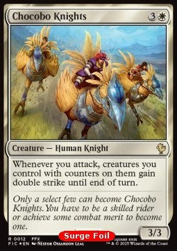 Chocobo Knights - Commander: Magic: The Gathering - FINAL FANTASY: Collector's Edition (Rare) [CFIC-12] Imagen principal del producto