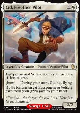 Cid, Freeflier Pilot - Commander: Magic: The Gathering - FINAL FANTASY: Collector's Edition (Rare) [CFIC-13] Imagen principal del producto