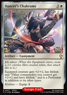 Dancer's Chakrams - Commander: Magic: The Gathering - FINAL FANTASY: Collector's Edition (Rare) [CFIC-17] Hover Image