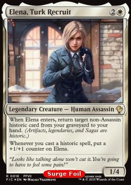 Elena, Turk Recruit - Commander: Magic: The Gathering - FINAL FANTASY: Collector's Edition (Rare) [CFIC-18] Hover Image