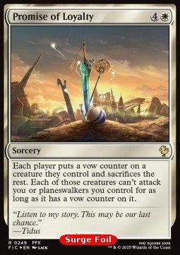Promise of Loyalty - Commander: Magic: The Gathering - FINAL FANTASY: Collector's Edition (Rare) [CFIC-249] Hauptbild