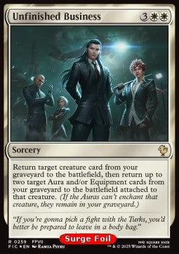 Unfinished Business - Commander: Magic: The Gathering - FINAL FANTASY: Collector's Edition (Rare) [CFIC-259] Imagen principal del producto