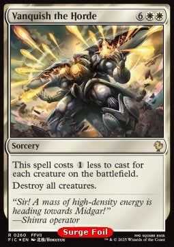 Vanquish the Horde - Commander: Magic: The Gathering - FINAL FANTASY: Collector's Edition (Rare) [CFIC-260] Imagen principal del producto