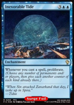 Inexorable Tide - Commander: Magic: The Gathering - FINAL FANTASY: Collector's Edition (Rare) [CFIC-265] Hover Image