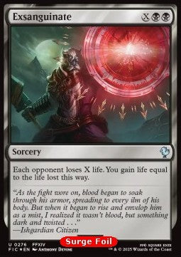 Exsanguinate - Commander: Magic: The Gathering - FINAL FANTASY: Collector's Edition (Uncommon) [CFIC-276] Imagen principal del producto