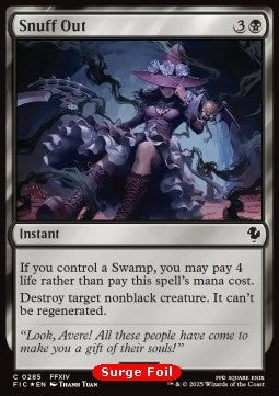 Snuff Out - Commander: Magic: The Gathering - FINAL FANTASY: Collector's Edition (Common) [CFIC-285] Hover Image