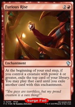 Furious Rise - Commander: Magic: The Gathering - FINAL FANTASY: Collector's Edition (Uncommon) [CFIC-294] Hoofdafbeelding