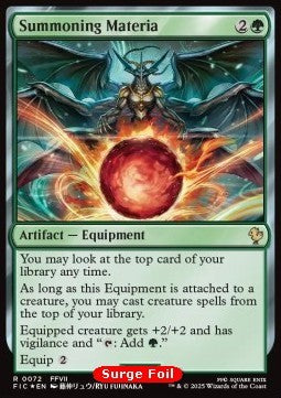 Summoning Materia - Commander: Magic: The Gathering - FINAL FANTASY: Collector's Edition (Rare) [CFIC-72] Hover Image