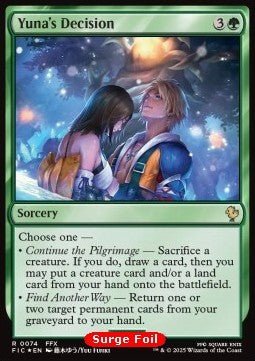 Yuna's Decision - Commander: Magic: The Gathering - FINAL FANTASY: Collector's Edition (Rare) [CFIC-74] Imagen principal del producto
