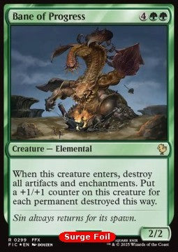 Bane of Progress - Commander: Magic: The Gathering - FINAL FANTASY: Collector's Edition (Rare) [CFIC-299]