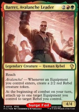 Barret, Avalanche Leader - Commander: Magic: The Gathering - FINAL FANTASY: Collector's Edition (Rare) [CFIC-79] Imagen principal del producto