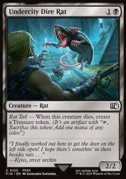 Undercity Dire Rat - Magic: The Gathering - FINAL FANTASY (Common) [FIN-123] Main image