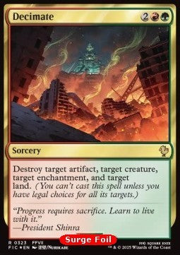 Decimate - Commander: Magic: The Gathering - FINAL FANTASY: Collector's Edition (Rare) [CFIC-323] Hover Image