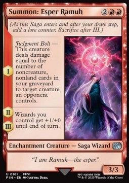 Summon: Esper Ramuh - Magic: The Gathering - FINAL FANTASY (Uncommon) [FIN-161] Hover Image