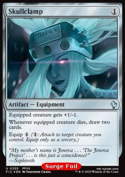 Skullclamp - Commander: Magic: The Gathering - FINAL FANTASY: Collector's Edition (Uncommon) [CFIC-355] Hauptbild