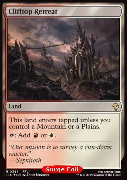 Clifftop Retreat - Commander: Magic: The Gathering - FINAL FANTASY: Collector's Edition (Rare) [CFIC-381] Imagen principal del producto